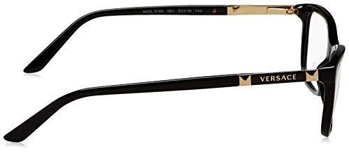 Versace VE3186 Eyeglass Frames GB1-54 - Black VE3186-GB1-54