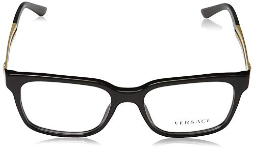 Versace VE 3218 GB1_53 Black Plastic Square Eyeglasses 53mm