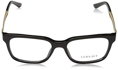 Versace VE 3218 GB1_53 Black Plastic Square Eyeglasses 53mm