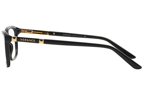 Versace VE3186 Eyeglass Frames GB1-54 - Black VE3186-GB1-54